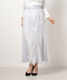 ehka sopo | チェック柄シアースカート(スカート)