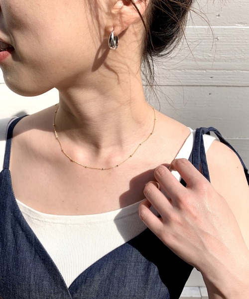 SHENERY（シーナリー）の「【WEB限定】ボールチェーンネックレス（ネックレス・レディース・シルバー/ゴールド・FREE）」の2枚目の写真