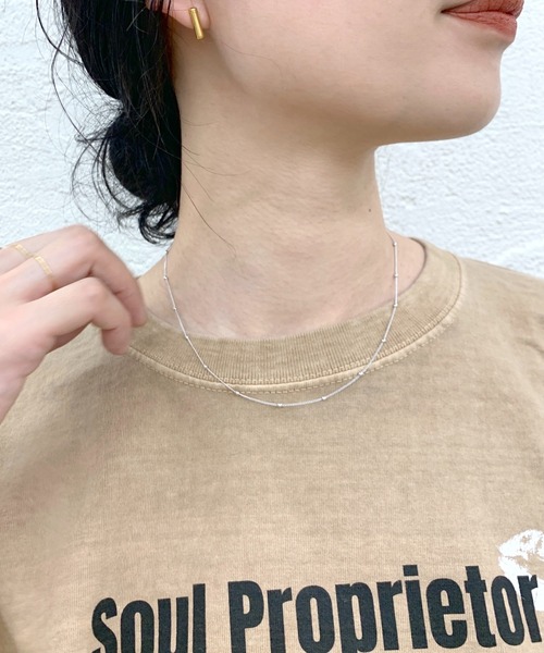 SHENERY（シーナリー）の「【WEB限定】ボールチェーンネックレス（ネックレス・レディース・シルバー/ゴールド・FREE）」の9枚目の写真