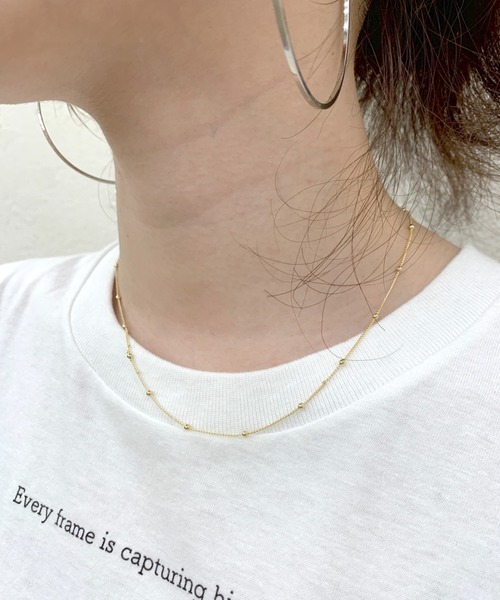 SHENERY（シーナリー）の「【WEB限定】ボールチェーンネックレス（ネックレス・レディース・シルバー/ゴールド・FREE）」の11枚目の写真