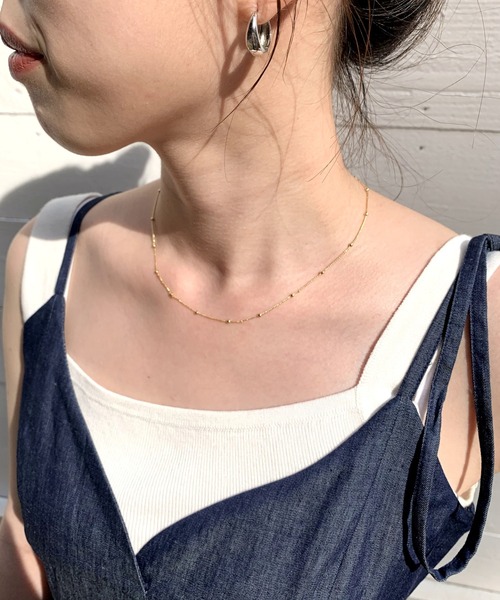 SHENERY（シーナリー）の「【WEB限定】ボールチェーンネックレス（ネックレス・レディース・シルバー/ゴールド・FREE）」の16枚目の写真