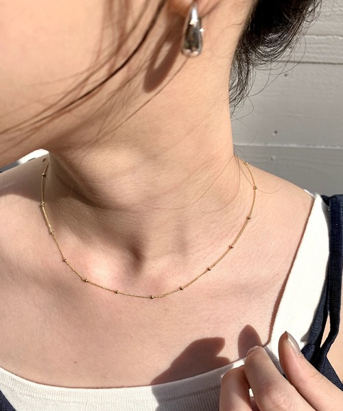 SHENERY（シーナリー）の「【WEB限定】ボールチェーンネックレス（ネックレス・レディース・シルバー/ゴールド・FREE）」の15枚目の写真