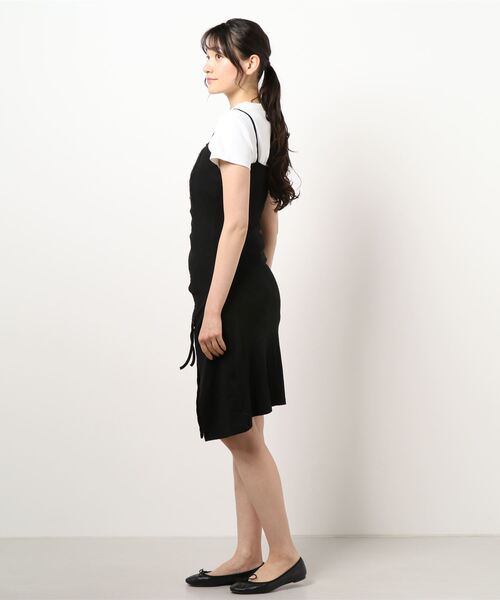 SPIGA（スピーガ）の「裾ﾄﾞﾛｰｲﾝｸﾞキャミOP（ワンピース・レディース・ブラック・FREE）」の3枚目の写真
