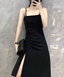 裾ﾄﾞﾛｰｲﾝｸﾞキャミOP