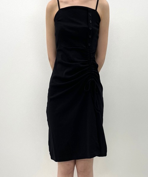 SPIGA（スピーガ）の「裾ﾄﾞﾛｰｲﾝｸﾞキャミOP（ワンピース・レディース・ブラック・FREE）」の8枚目の写真