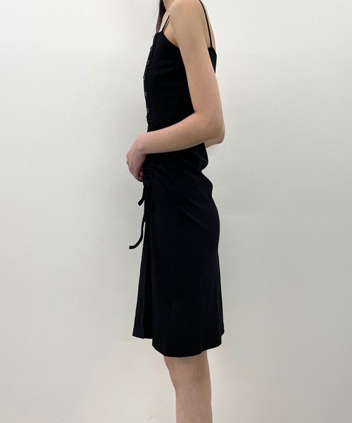 SPIGA（スピーガ）の「裾ﾄﾞﾛｰｲﾝｸﾞキャミOP（ワンピース・レディース・ブラック・FREE）」の7枚目の写真