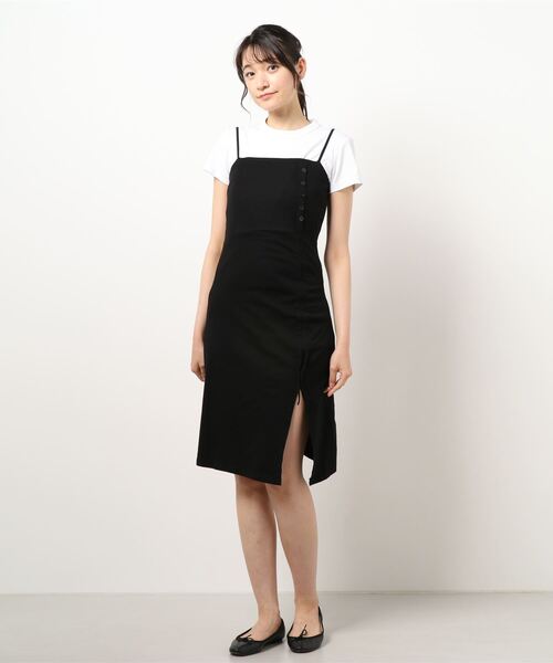 SPIGA（スピーガ）の「裾ﾄﾞﾛｰｲﾝｸﾞキャミOP（ワンピース・レディース・ブラック・FREE）」の9枚目の写真