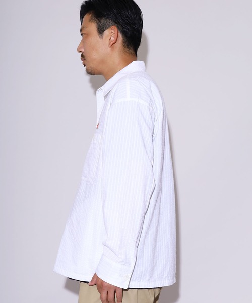 COWDEN（カウデン）の「COWDEN/カウデン COWDEN サッカー CPO シャツ（シャツ/ブラウス・メンズ・ホワイト/ベージュ/ブルー・M/L）」の11枚目の写真