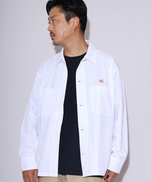 COWDEN（カウデン）の「COWDEN/カウデン COWDEN サッカー CPO シャツ（シャツ/ブラウス・メンズ・ホワイト/ベージュ/ブルー・M/L）」の8枚目の写真