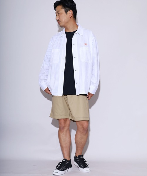 COWDEN（カウデン）の「COWDEN/カウデン COWDEN サッカー CPO シャツ（シャツ/ブラウス・メンズ・ホワイト/ベージュ/ブルー・M/L）」の4枚目の写真