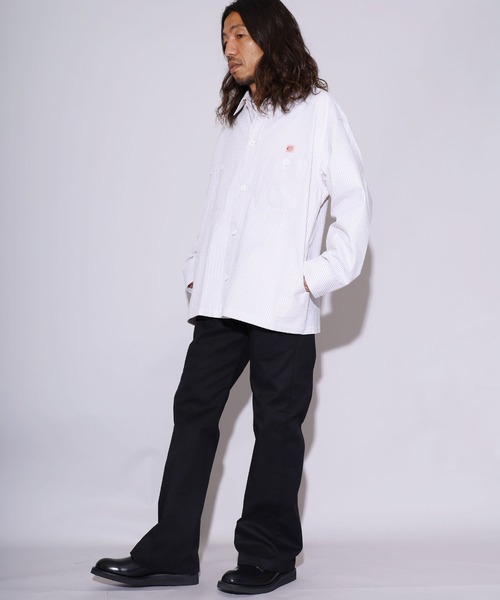 COWDEN（カウデン）の「COWDEN/カウデン COWDEN サッカー CPO シャツ（シャツ/ブラウス・メンズ・ホワイト/ベージュ/ブルー・M/L）」の6枚目の写真