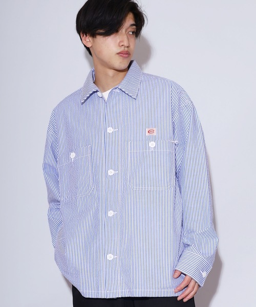 COWDEN（カウデン）の「COWDEN/カウデン COWDEN サッカー CPO シャツ（シャツ/ブラウス・メンズ・ホワイト/ベージュ/ブルー・M/L）」の7枚目の写真