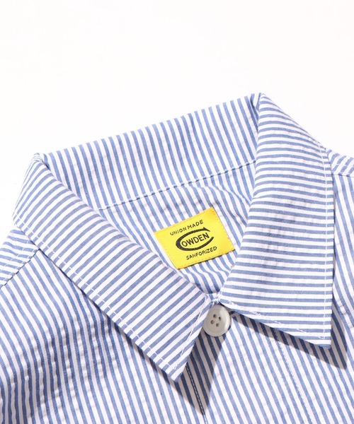 COWDEN（カウデン）の「COWDEN/カウデン COWDEN サッカー CPO シャツ（シャツ/ブラウス・メンズ・ホワイト/ベージュ/ブルー・M/L）」の15枚目の写真