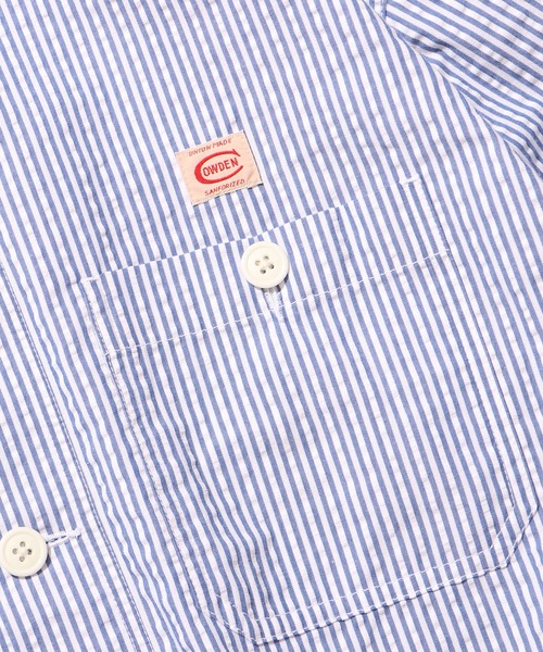 COWDEN（カウデン）の「COWDEN/カウデン COWDEN サッカー CPO シャツ（シャツ/ブラウス・メンズ・ホワイト/ベージュ/ブルー・M/L）」の16枚目の写真