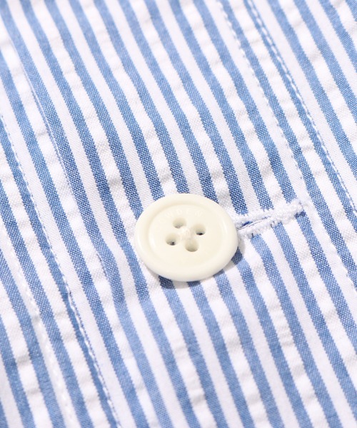 COWDEN（カウデン）の「COWDEN/カウデン COWDEN サッカー CPO シャツ（シャツ/ブラウス・メンズ・ホワイト/ベージュ/ブルー・M/L）」の18枚目の写真