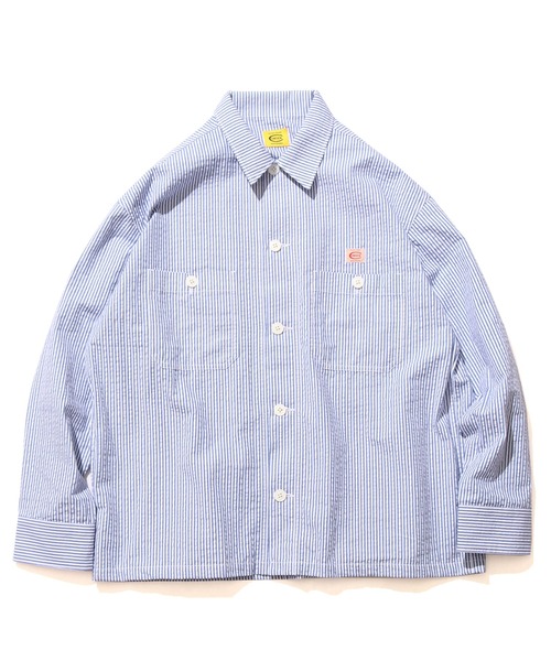 COWDEN（カウデン）の「COWDEN/カウデン COWDEN サッカー CPO シャツ（シャツ/ブラウス・メンズ・ホワイト/ベージュ/ブルー・M/L）」の22枚目の写真