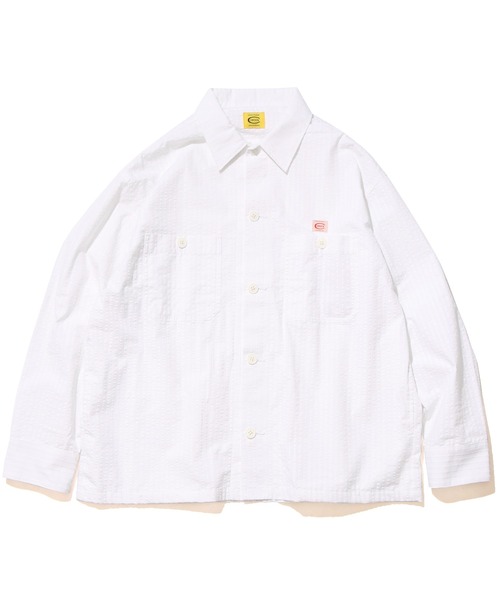 COWDEN（カウデン）の「COWDEN/カウデン COWDEN サッカー CPO シャツ（シャツ/ブラウス・メンズ・ホワイト/ベージュ/ブルー・M/L）」の20枚目の写真