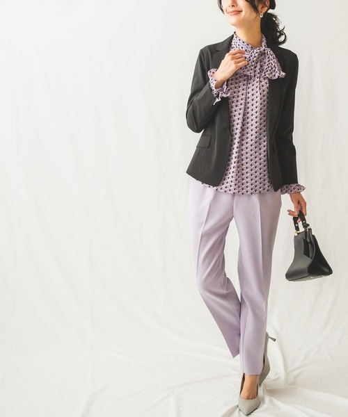 NARACAMICIE(ナラカミーチェ)の「キュプラポリエステルテーラージャケット(テーラードジャケット・レディース・ブラック/グレー/ネイビー・LARGE/MEDIUM/SMALL)」の10枚目の写真