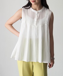 Riberry | ハシゴレースノースリギャザーブラウス(シャツ/ブラウス)