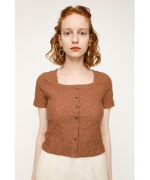 SLY | FRONT BUTTON CRUMPLED TOPS/フロントボタントップス(Tシャツ/カットソー)