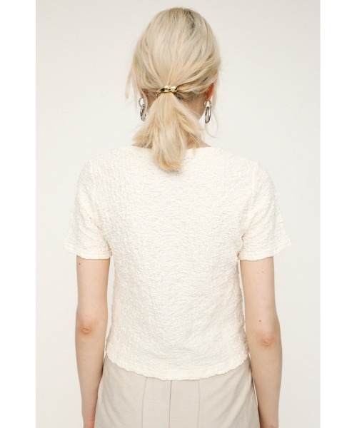 SLY（スライ）の「FRONT BUTTON/CRUMPLED TOPS フロント ボタン