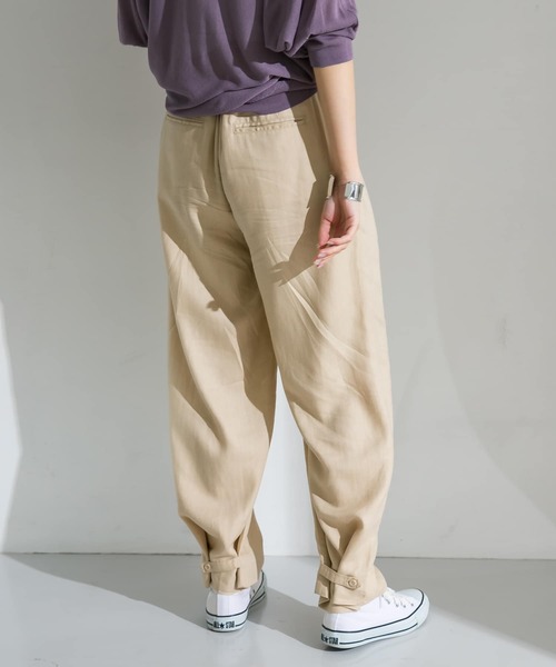 ITEMS URBANRESEARCH（アイテムズ アーバンリサーチ）の「麻混ワイドパンツ（その他パンツ・レディース・ミント/ベージュ・FREE）」の22枚目の写真