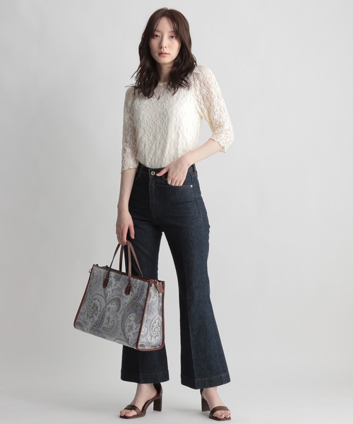 Andemiu（アンデミュウ）の「レースカットソー948879（Tシャツ/カットソー・レディース・ブラック/ベージュ/ブラウン・FREE）」の17枚目の写真