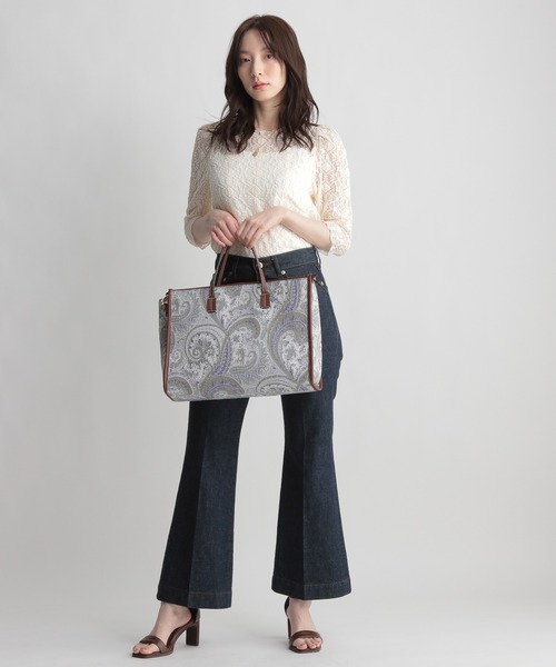 Andemiu（アンデミュウ）の「レースカットソー948879（Tシャツ/カットソー・レディース・ブラック/ベージュ/ブラウン・FREE）」の18枚目の写真