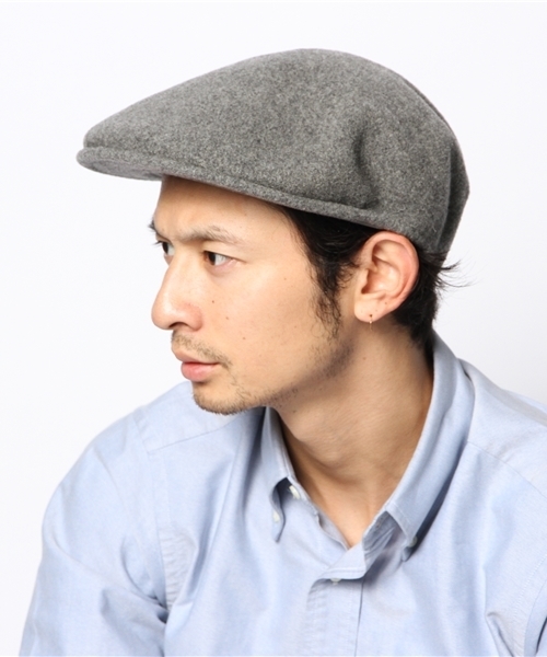 KANGOL（カンゴール）の「WEGO/KANGOL WOOL 504（ハンチング/ベレー帽・メンズ・ブラック/グレー/レッド・LARGE）」の12枚目の写真