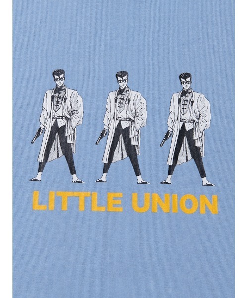 LITTLE UNION（リトルユニオン）の「【カメレオン meets LITTLE UNION】ｷｭｳ L/S TEE（Tシャツ/カットソー・メンズ・ブルー/ホワイト/ブラック・MEDIUM/LARGE）」の6枚目の写真
