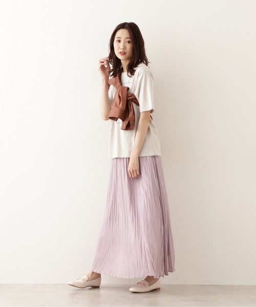 NATURAL BEAUTY BASIC（ナチュラルビューティーベーシック）の「ラミーシャツブラウス（シャツ/ブラウス・レディース・ライトグリーン/オフホワイト/ブラウン/グレー系その他・MEDIUM）」の18枚目の写真