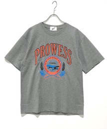 RDS 16/-天竺 30/2(杢グレー) 天竺 カレッジフォント 半袖 プリント Tシャツ