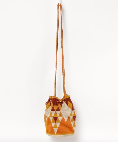 JARDIN DEL CIELO（ジャルディン デル シエロ）の「JARDIN DEL CIELO TRADITIONAL MOCHILA MIDIUM（ショルダーバッグ・レディース・グリーン/ブルー/イエロー/ピンク・ONE SIZE）」の5枚目の写真