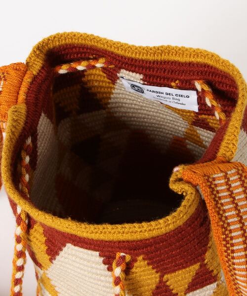 JARDIN DEL CIELO（ジャルディン デル シエロ）の「JARDIN DEL CIELO TRADITIONAL MOCHILA MIDIUM（ショルダーバッグ・レディース・グリーン/ブルー/イエロー/ピンク・ONE SIZE）」の7枚目の写真