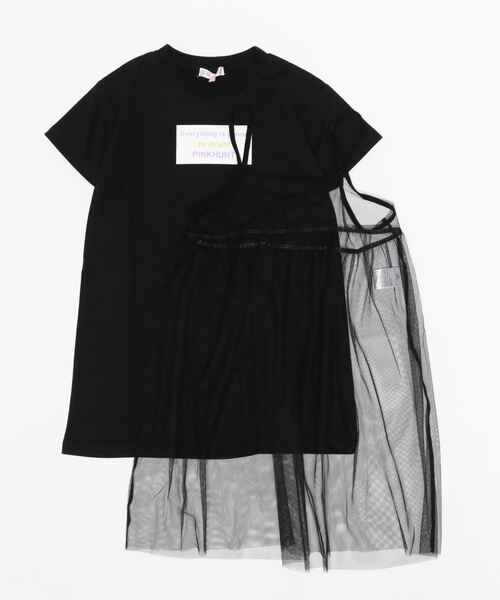PINKHUNT（ピンクハント）の「PINKHUNT ピンクハント チュールセットワンピース 5558K（ワンピース・キッズ・パープル/ブラック/ベビーピンク・150cm/160cm/140cm/130cm/120cm）」の6枚目の写真