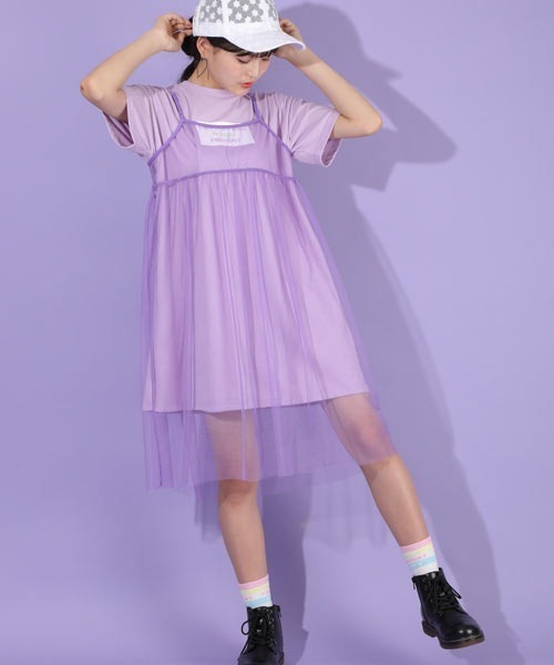 PINKHUNT（ピンクハント）の「PINKHUNT ピンクハント チュールセットワンピース 5558K（ワンピース・キッズ・パープル/ブラック/ベビーピンク・150cm/160cm/140cm/130cm/120cm）」の13枚目の写真