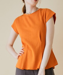 MADEMOISELLE ROPE'（マドモアゼル ロペ）の「【セット対応】ハニカムキャップスリーブプルオーバー（Tシャツ/カットソー・レディース）」