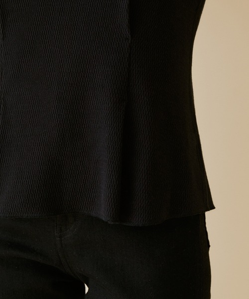 MADEMOISELLE ROPE'（マドモアゼル ロペ）の「【セット対応】ハニカムキャップスリーブプルオーバー（Tシャツ/カットソー・レディース・ブラック/オフホワイト/オレンジ・38）」の16枚目の写真