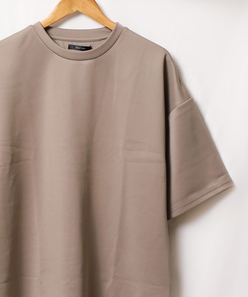 Bling Leads(ブリングリーズ)の「【Bk】【Bling leads】5分袖ポンチクルーネックプルオーバー(Tシャツ/カットソー・レディース・グレイッシュベージュ/ホワイト/グレイッシュブルー/ブラック・MEDIUM/LARGE)」の3枚目の写真