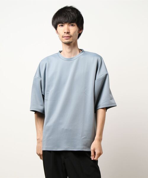 Bling Leads(ブリングリーズ)の「【Bk】【Bling leads】5分袖ポンチクルーネックプルオーバー(Tシャツ/カットソー・レディース・グレイッシュベージュ/ホワイト/グレイッシュブルー/ブラック・MEDIUM/LARGE)」の17枚目の写真