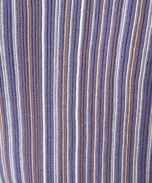natural couture(ナチュラルクチュール)の「カラーストライプ2WAYニットタンク(ニット/セーター・レディース・アイボリー/ブラウン/パープル・FREE)」の12枚目の写真