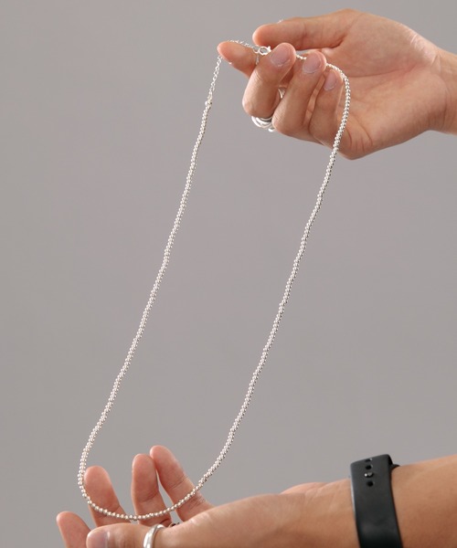 kutir（クティール）の「ビーズネックレス（ネックレス・メンズ・シルバー/ターコイズブルー・FREE）」の9枚目の写真