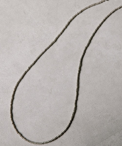 kutir（クティール）の「ビーズネックレス（ネックレス・メンズ・シルバー/ターコイズブルー・FREE）」の13枚目の写真