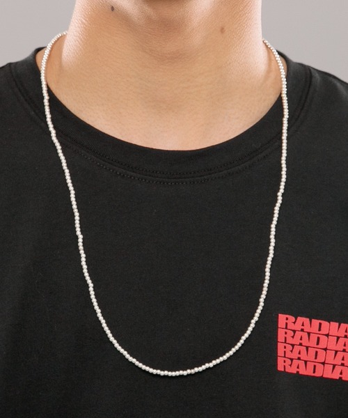 kutir（クティール）の「ビーズネックレス（ネックレス・メンズ・シルバー/ターコイズブルー・FREE）」の3枚目の写真