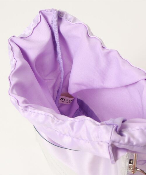 mimi toujours（ミミトゥジュール）の「ショルダーバッグ クリア 巾着ポーチ付き（ショルダーバッグ・レディース・ミント/ラベンダー・F）」の21枚目の写真