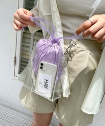 mimi toujours | ショルダーバッグ クリア 巾着ポーチ付き(ショルダーバッグ)
