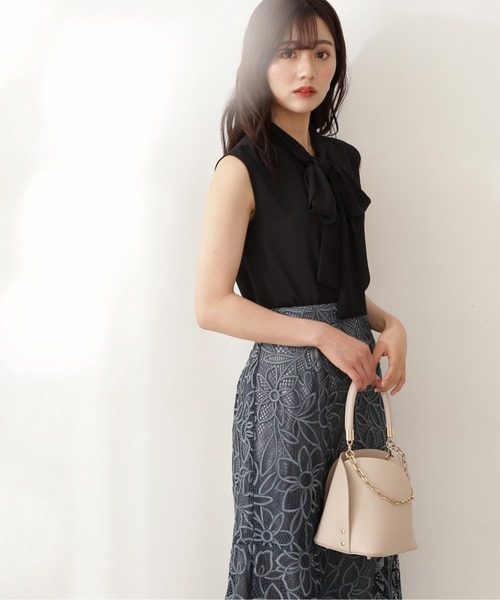 PROPORTION BODY DRESSING（プロポーションボディドレッシング）の「２ＷＡＹジョーゼットボウタイＢＬ / 1211210702（シャツ/ブラウス・レディース・ブラック/ボルドー・FREE）」の3枚目の写真