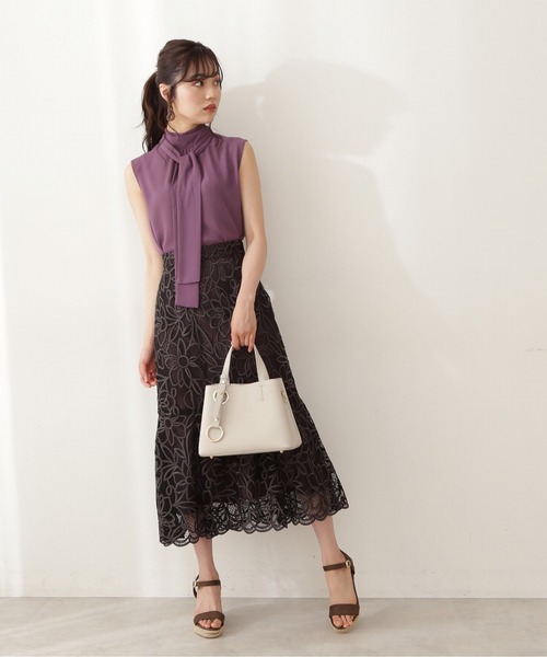 PROPORTION BODY DRESSING（プロポーションボディドレッシング）の「２ＷＡＹジョーゼットボウタイＢＬ / 1211210702（シャツ/ブラウス・レディース・ブラック/ボルドー・FREE）」の17枚目の写真