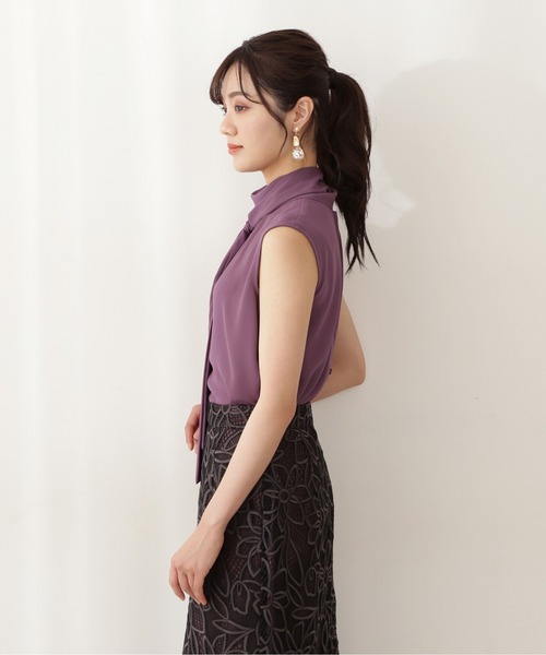 PROPORTION BODY DRESSING（プロポーションボディドレッシング）の「２ＷＡＹジョーゼットボウタイＢＬ / 1211210702（シャツ/ブラウス・レディース・ブラック/ボルドー・FREE）」の18枚目の写真