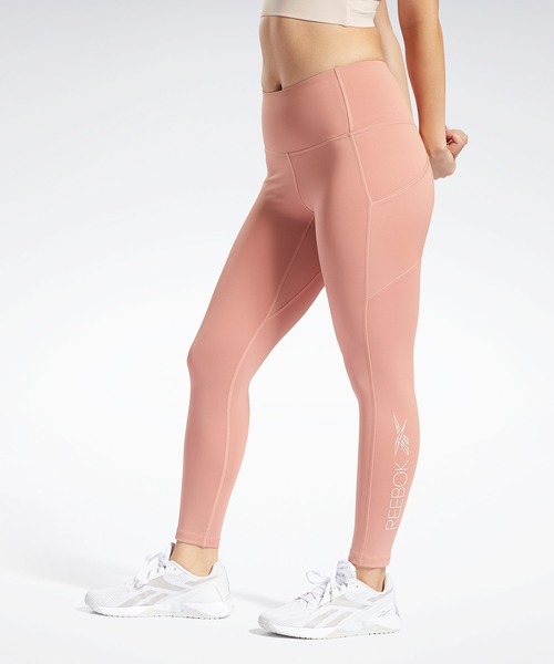 Reebok（リーボック）の「キレイフィット レギンス / KireiFit Leggings （レギンス/スパッツ・レディース・ブラック/レッド/ネイビー/コーラルピンク/アーミー・LARGE/MEDIUM/X-LARGE/SMALL/XX-LARGE）」の4枚目の写真